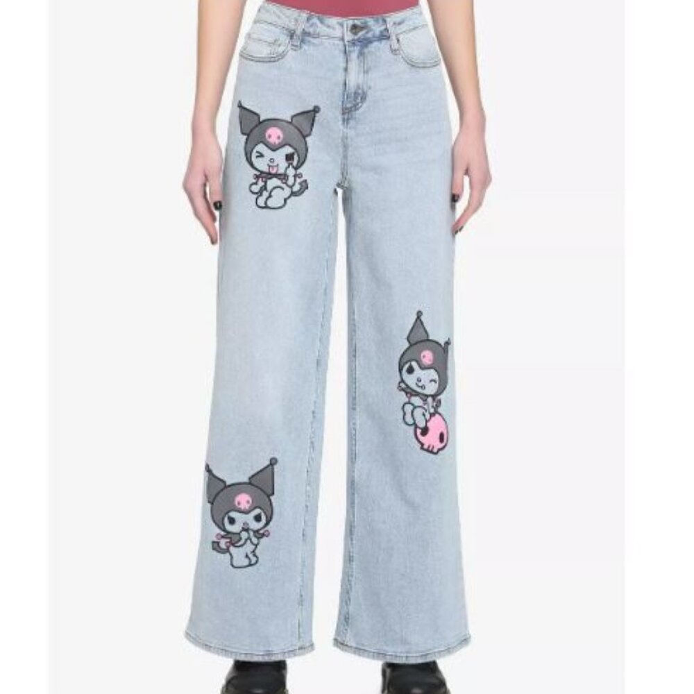 SANRIO Kuromi Straight Leg Jeans